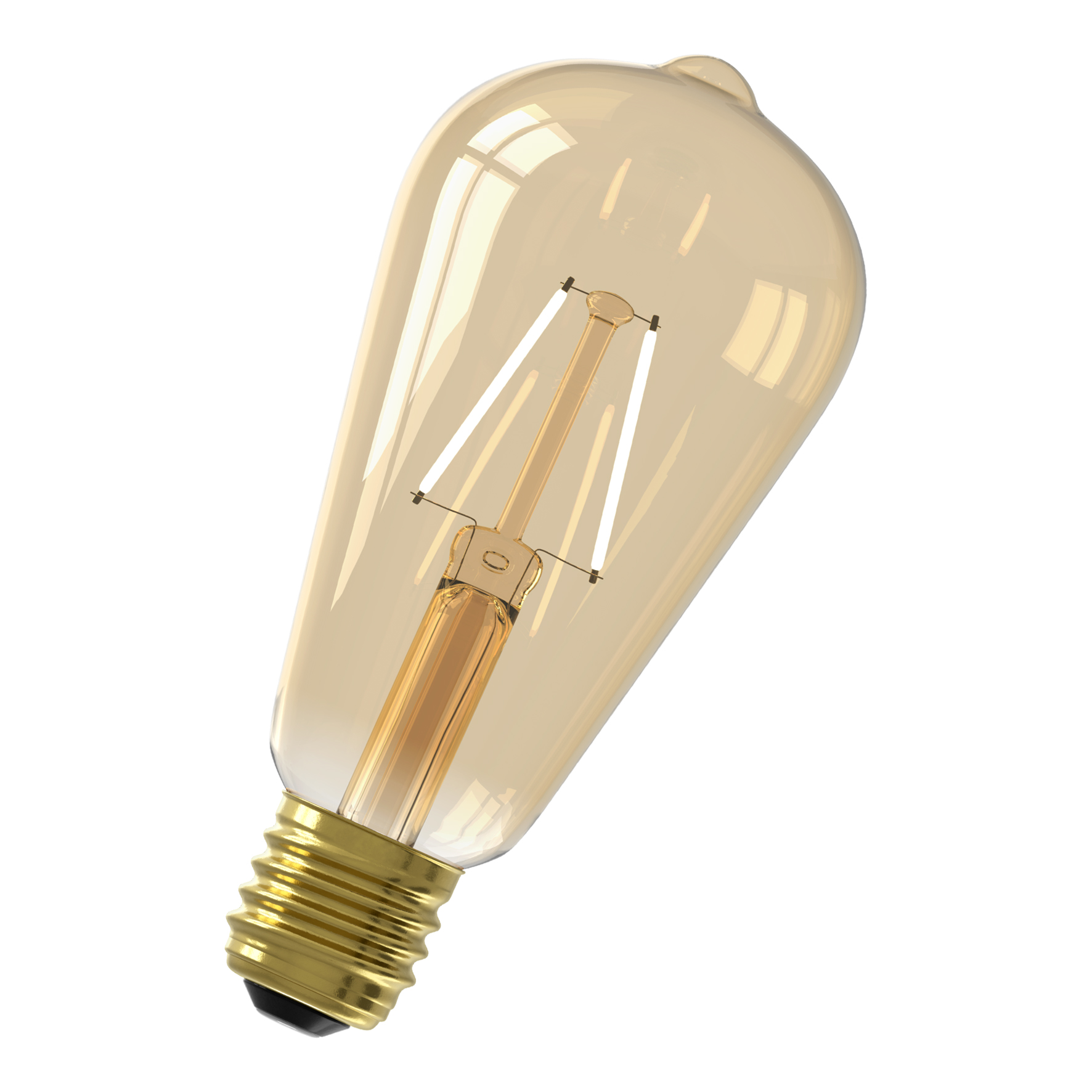 LED Fil ST64 E27 2W (15W) 136lm 2100K Gold