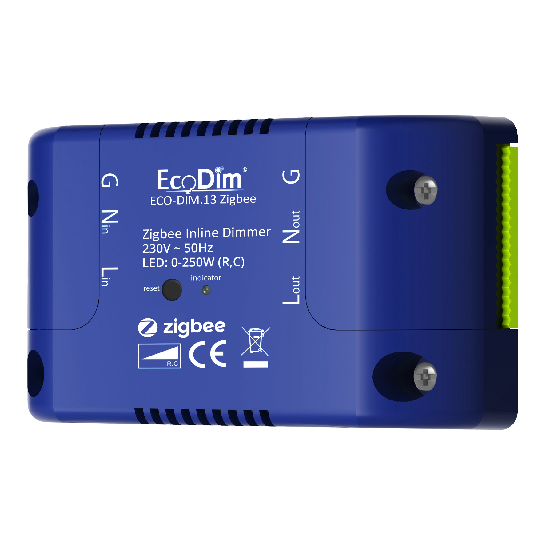 EcoDim ECO-DIM.13 Inline Dimmer Zigbee 250W