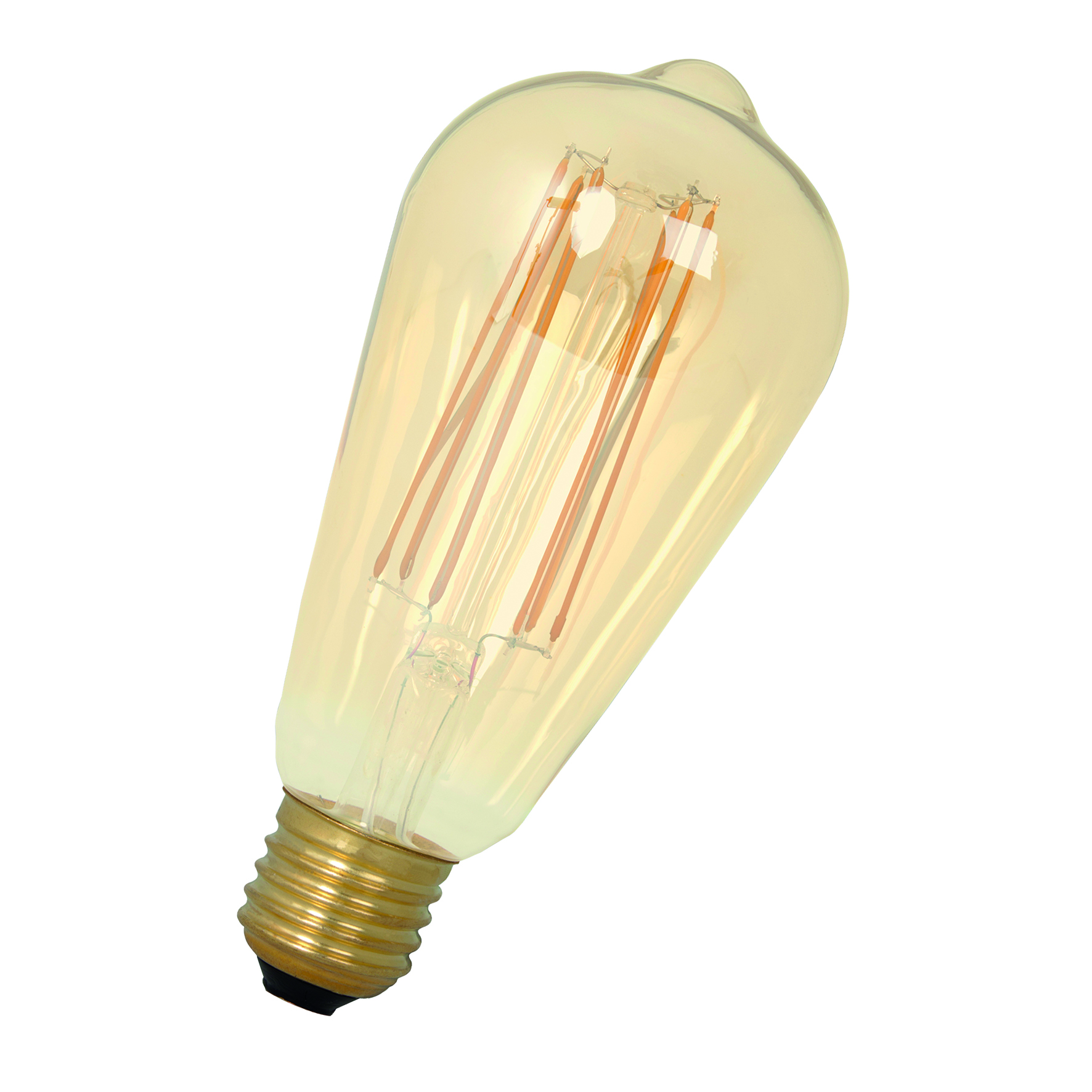 LED Long Fil ST64 E27 DIM 4W (30W) 320lm 821 Gold
