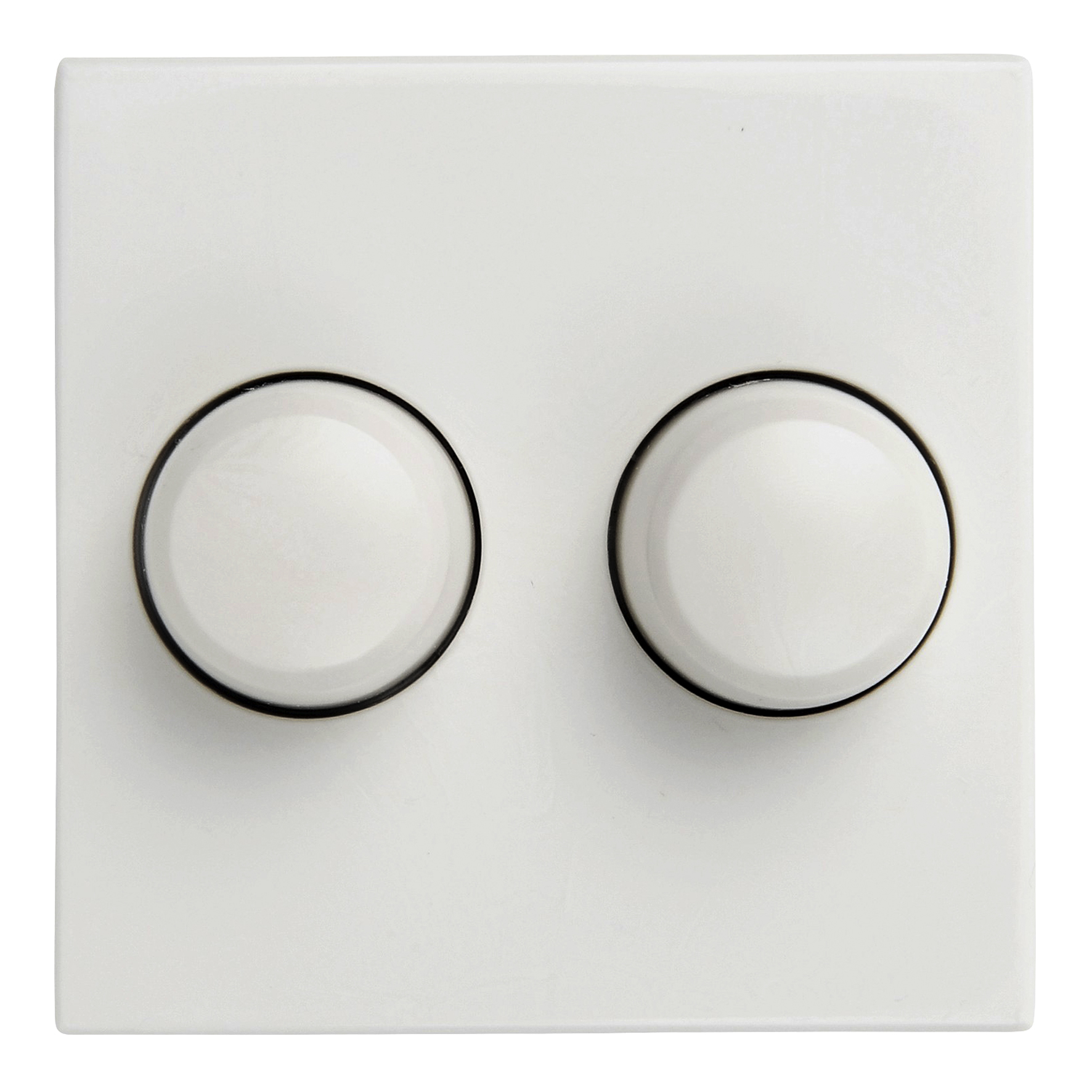 Tradim 06811 Cover+buttons (duo) Gira 55 White
