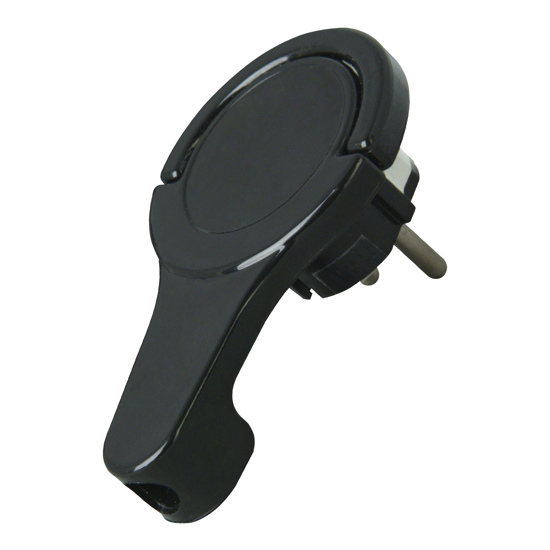 Kopp 172005030 Angle Plug Extra Flat Black