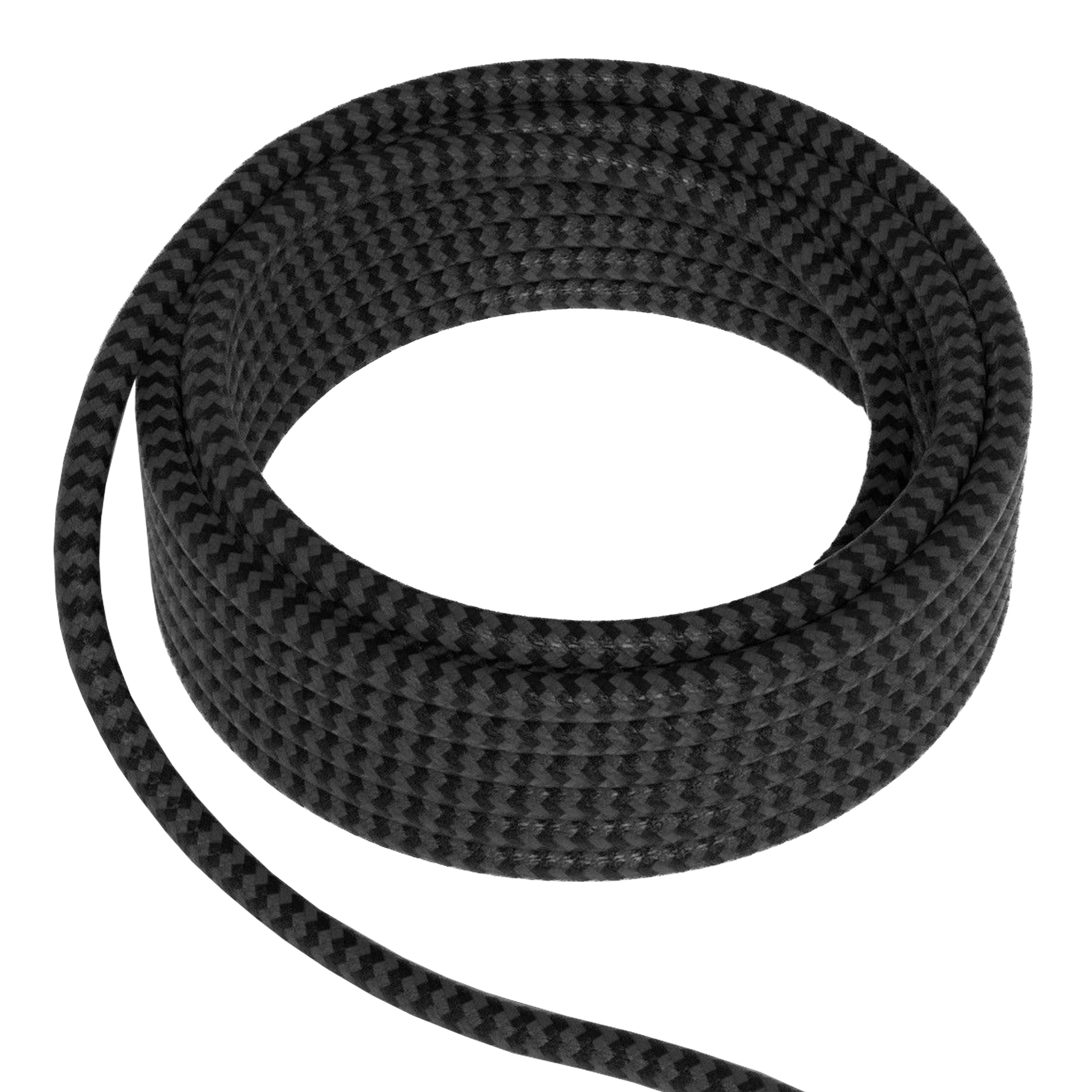 Textile Cable 2C Black/Grey 1.5M