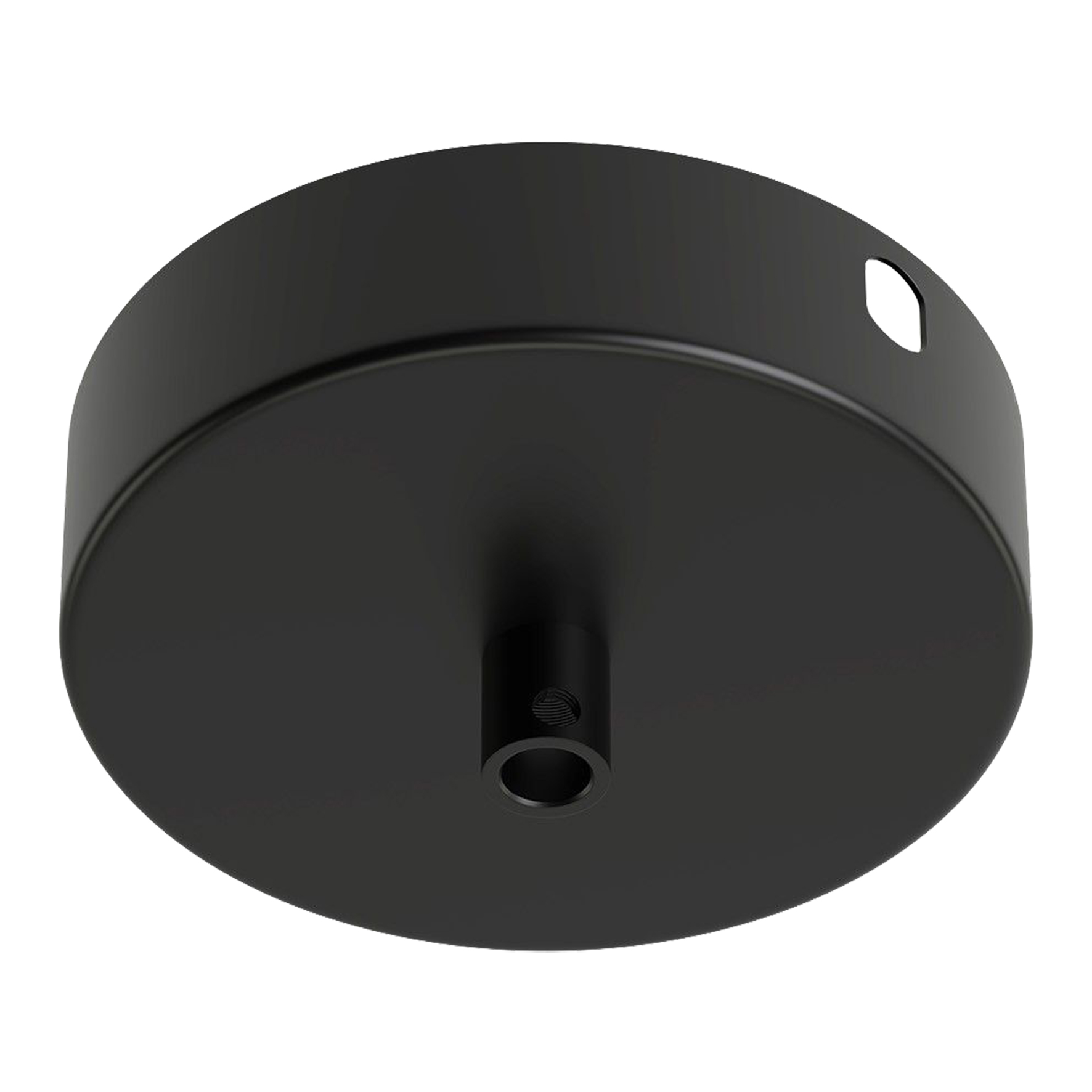 Ceiling Cup Metal Satin Black 1 hole dia 100mm