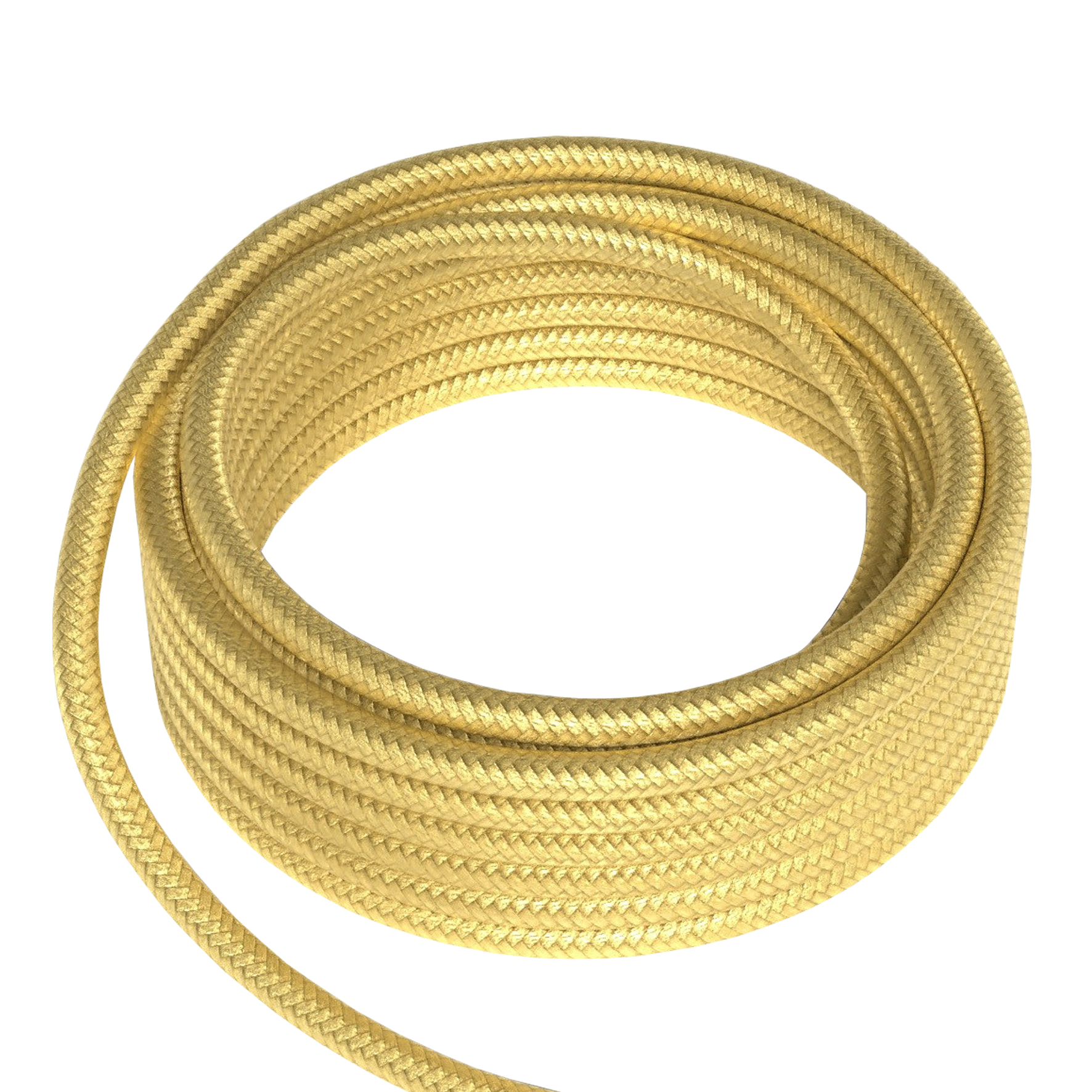 Textile Cable 2C Metallic Gold 1.5M