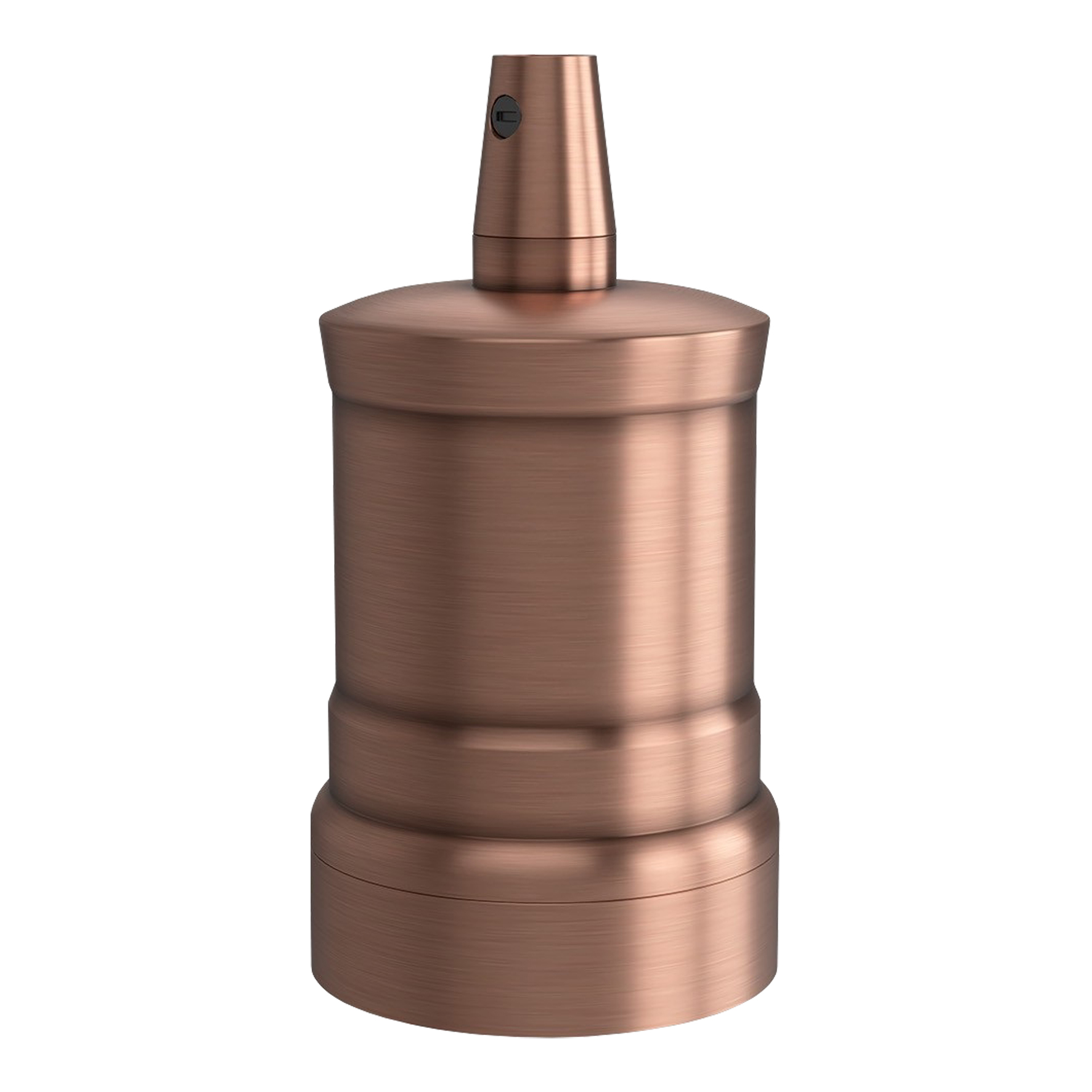 Lampholder E27 Alu Satin Copper 47x72mm