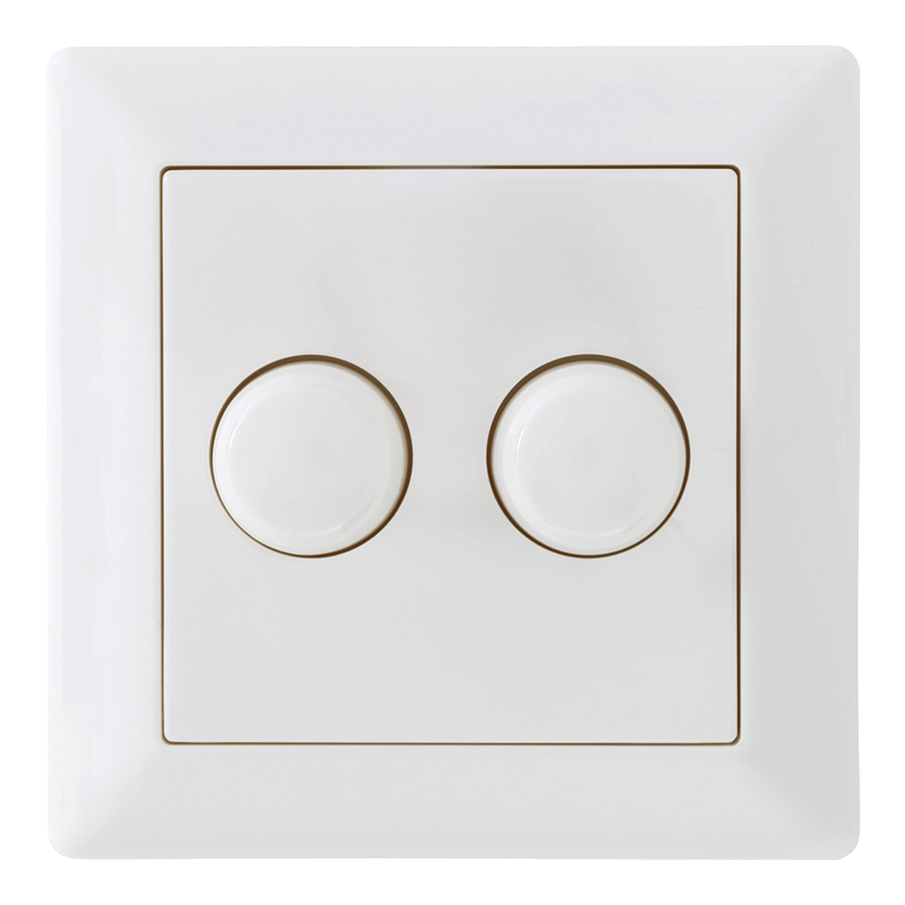 EcoDim ED-100007 Frame+cover+buttons (duo) Merten White