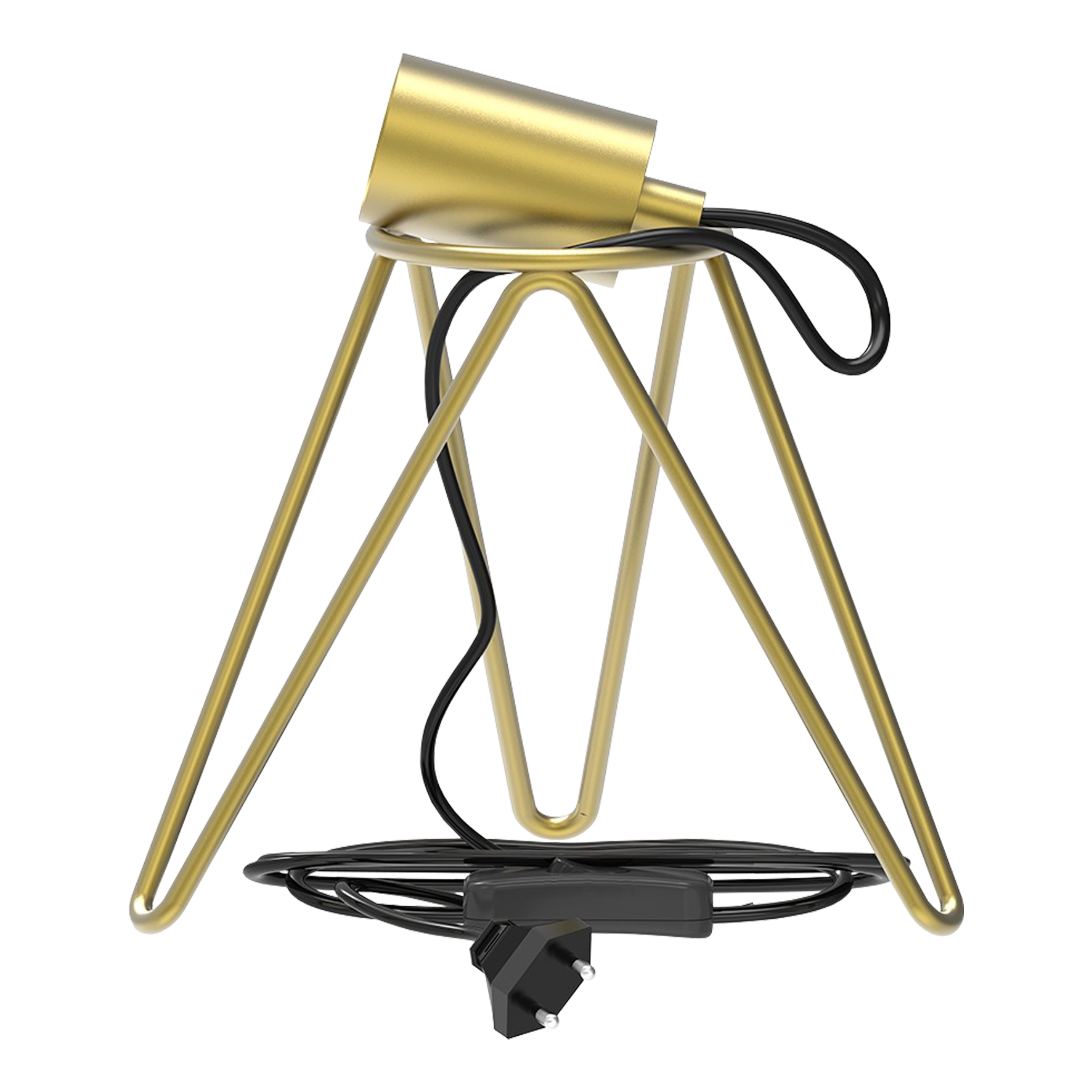 Table Lamp Tripod E27 Gold