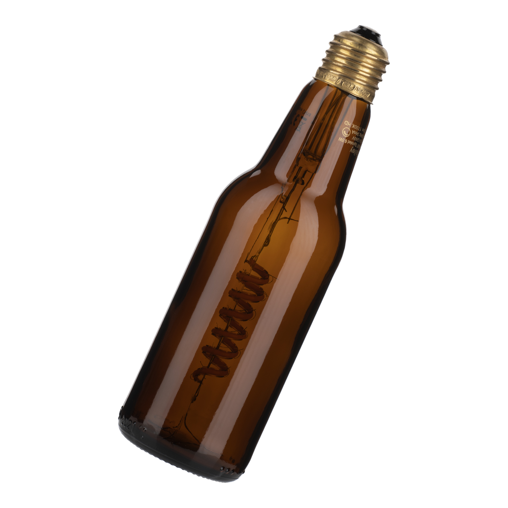 SPIRALED BottLed Bière E27 DIM 6.5W 1700K Marron