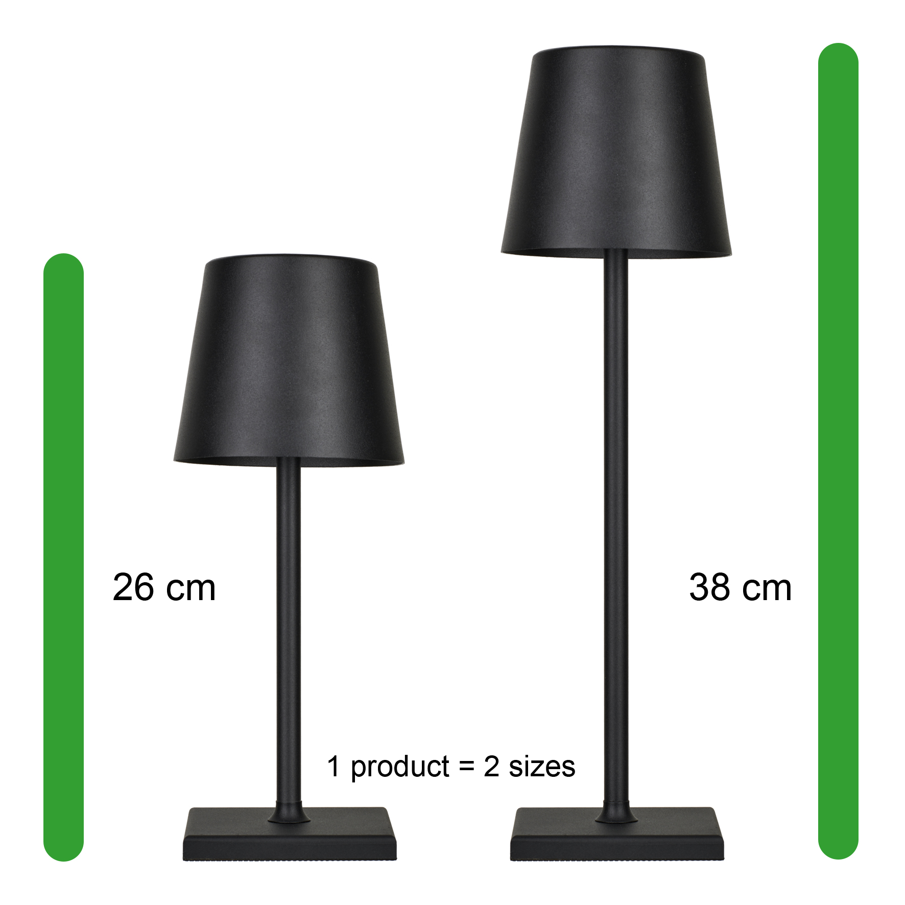 LED Table Lamp Charge&Go Black 3.5W 2700K 210lm IP54