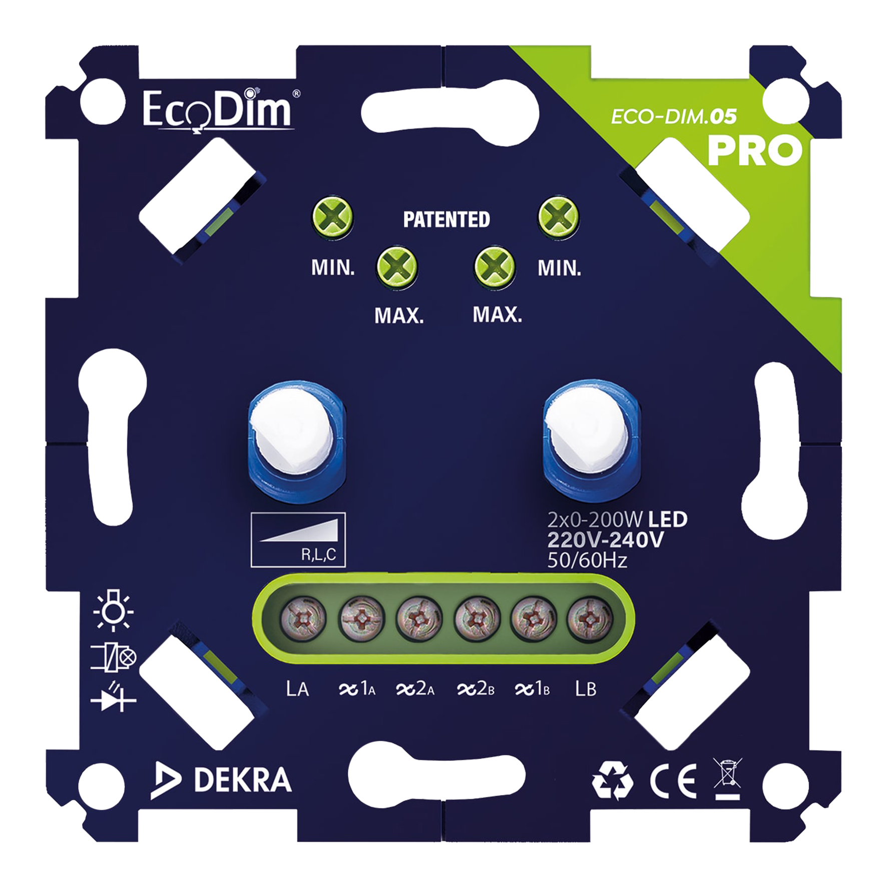 EcoDim ECO-DIM.05 PRO Variateur LED 2x 0-200W PC et PA
