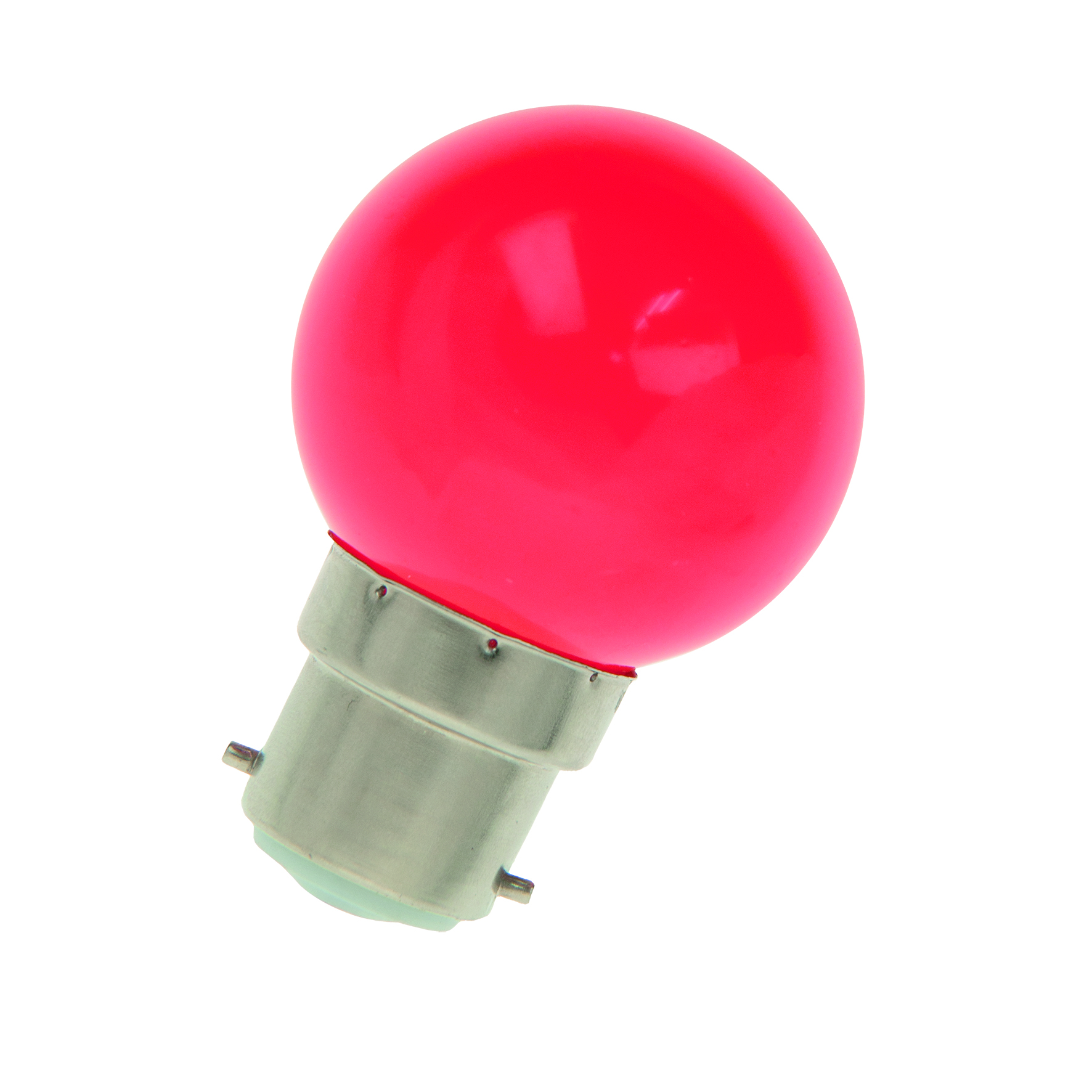 LED Party G45 B22d 1W Red