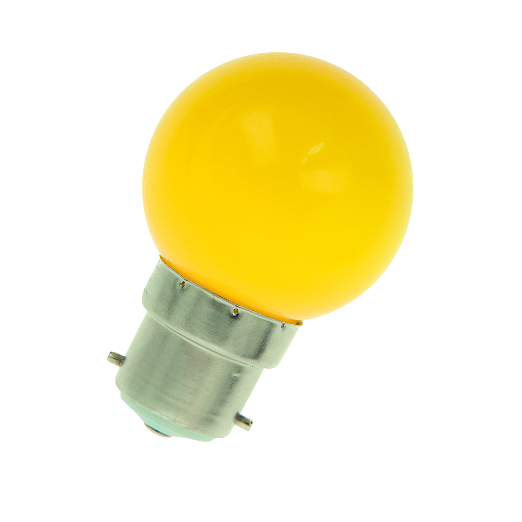 LED Party G45 B22d 1W Yellow