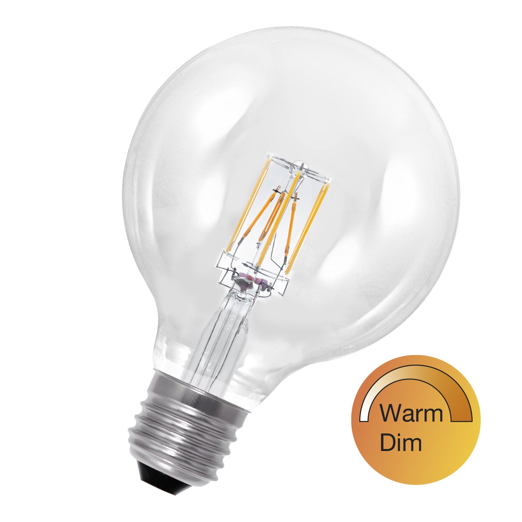 LED FIL WarmDim G125 E27 6W (50W) 640-120lm 927-919 CL