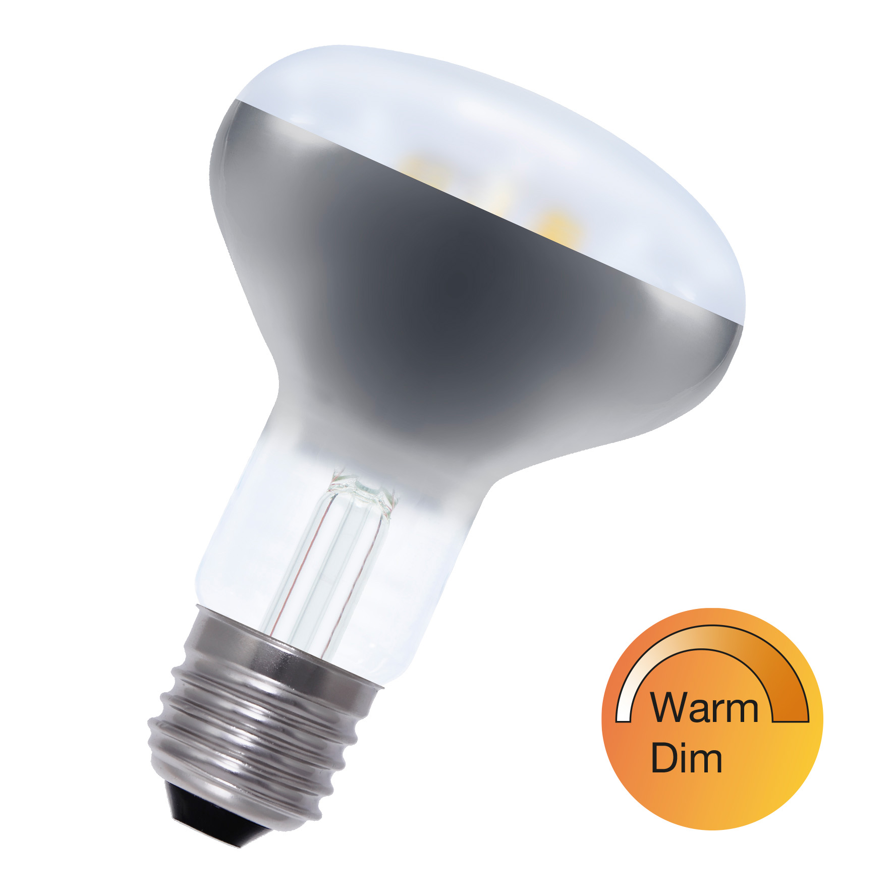 LED FIL WarmDim R80 E27 6W (50W) 640-120lm 927-919 CL