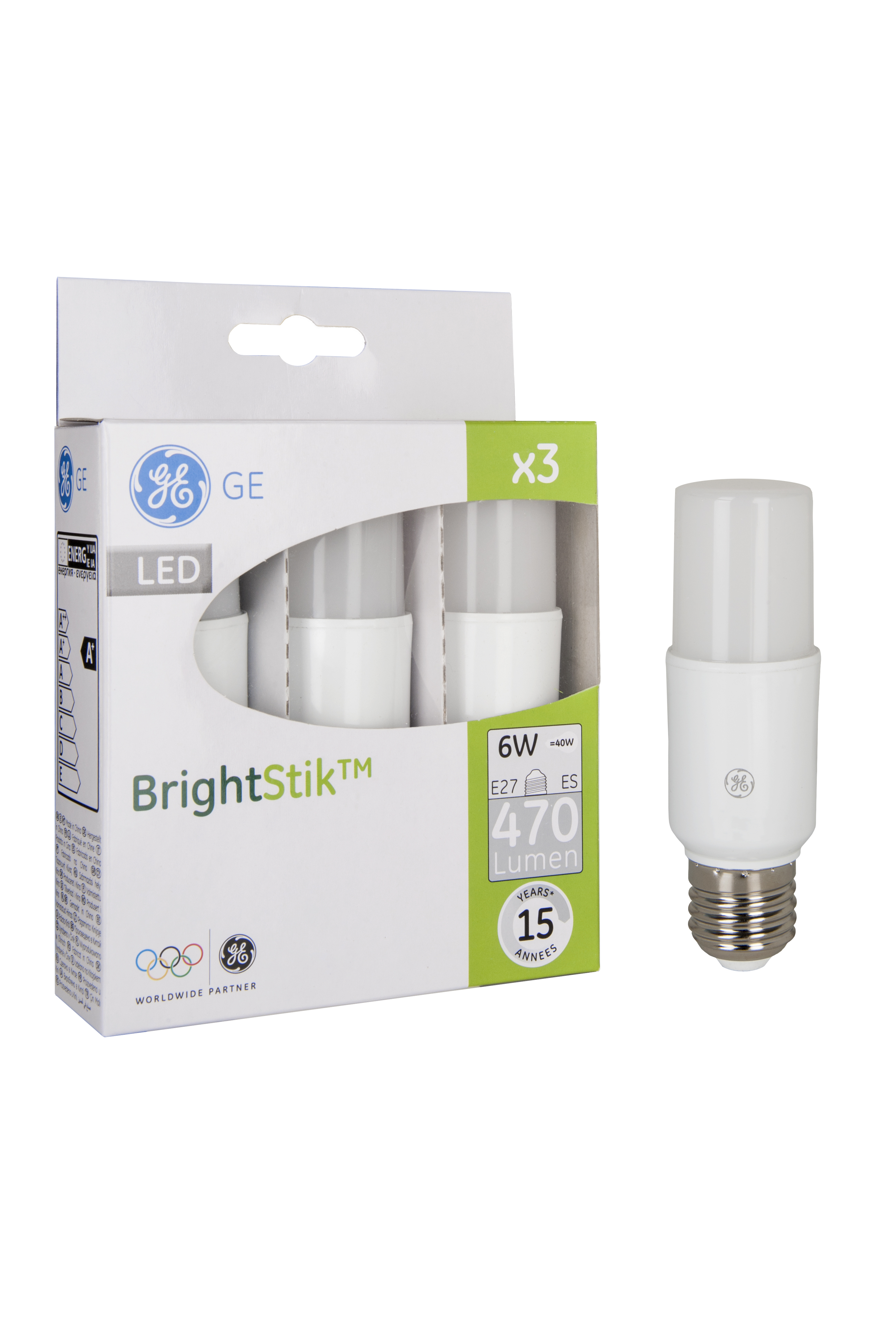 LED Bright Stik E27 100-240V 6W/830 Trio
