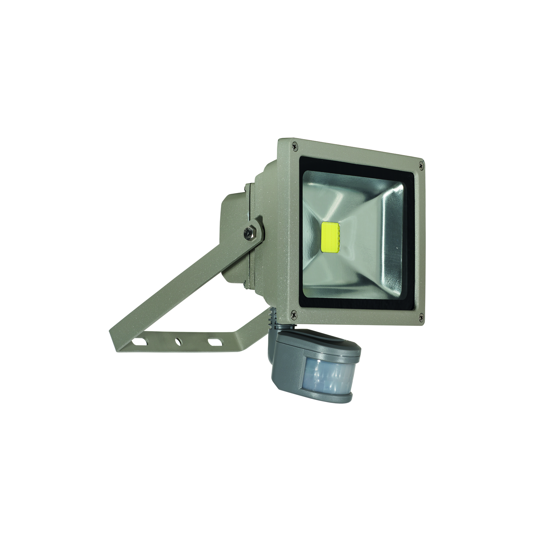 LED Floodlight Grey 100-240V 20W 6500K Sensor