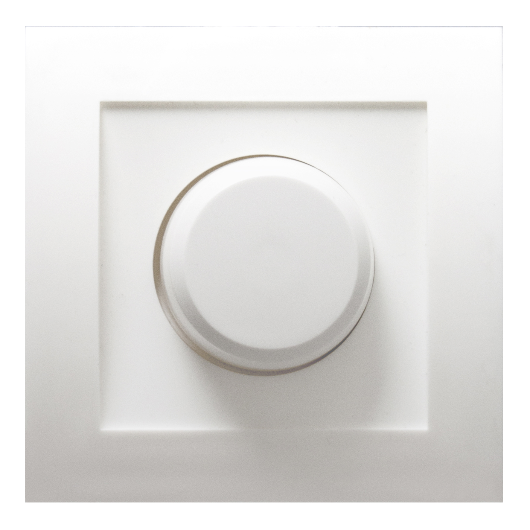 Single White Cover with Knob