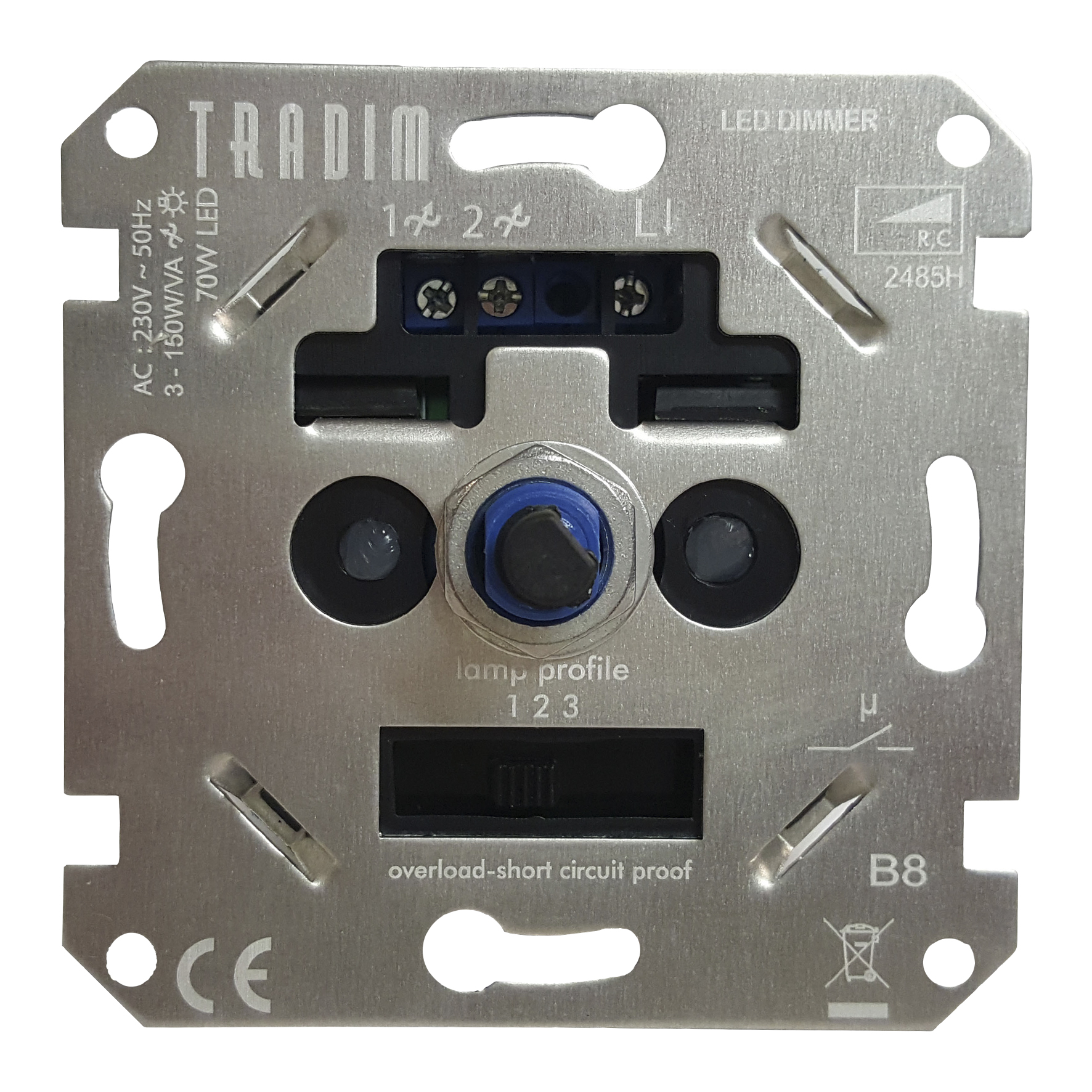 Tradim 2485H LED Tronic Variateur 3-150W 3-profiles